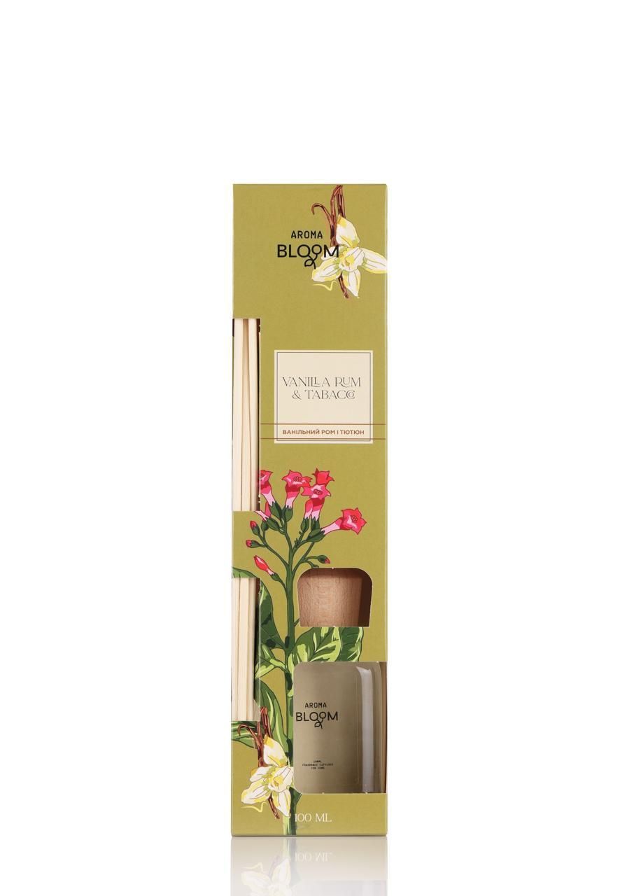 Аромадифузор AROMA BLOOM Vanilla Rum & Tabacco (Ванільний ром і Тютюн) 100 ml